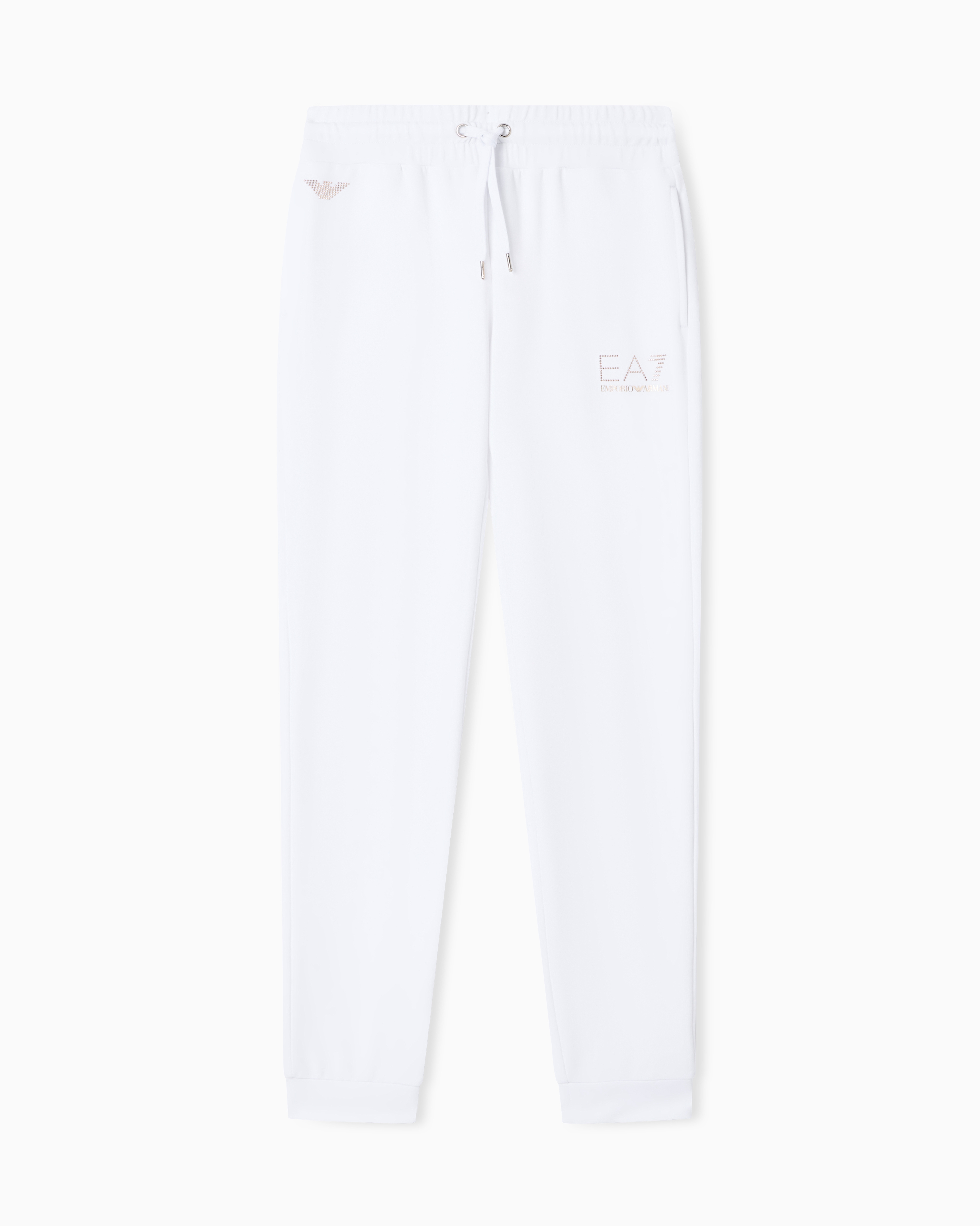 Viscose joggers with a studded logo and drawstring Evolution