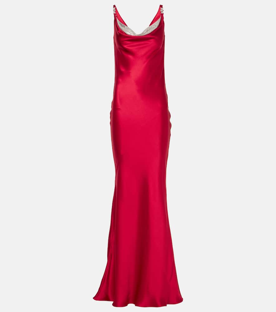 Silk satin gown