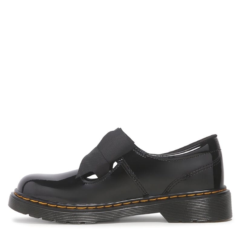 Kids' Polley Bow Mary Jane Little Kid Shoes (Black Patent)
