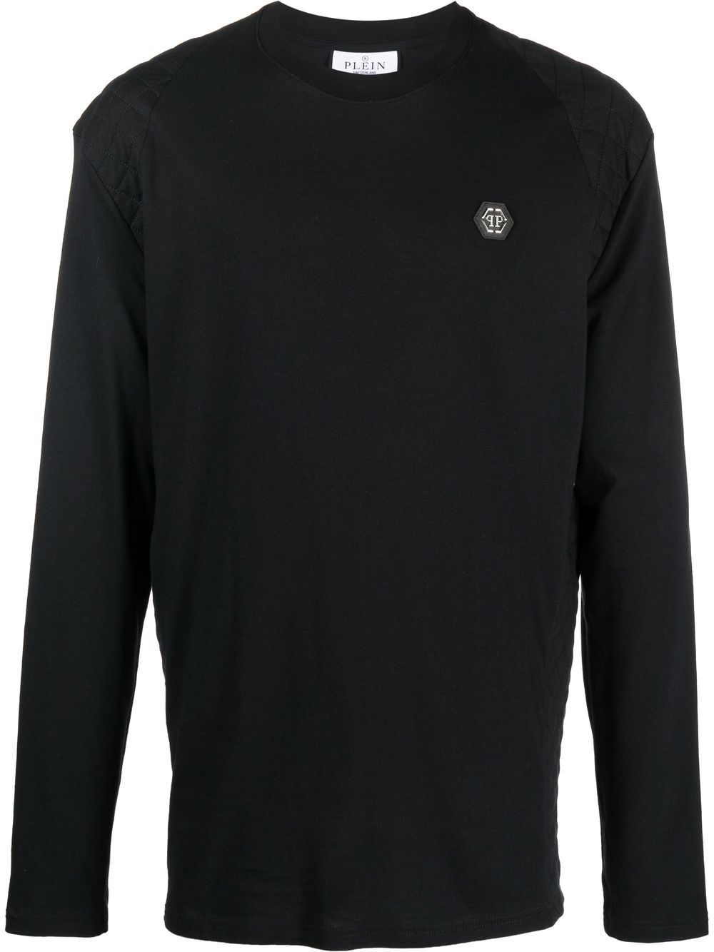 Logo print long-sleeve T-shirt - White