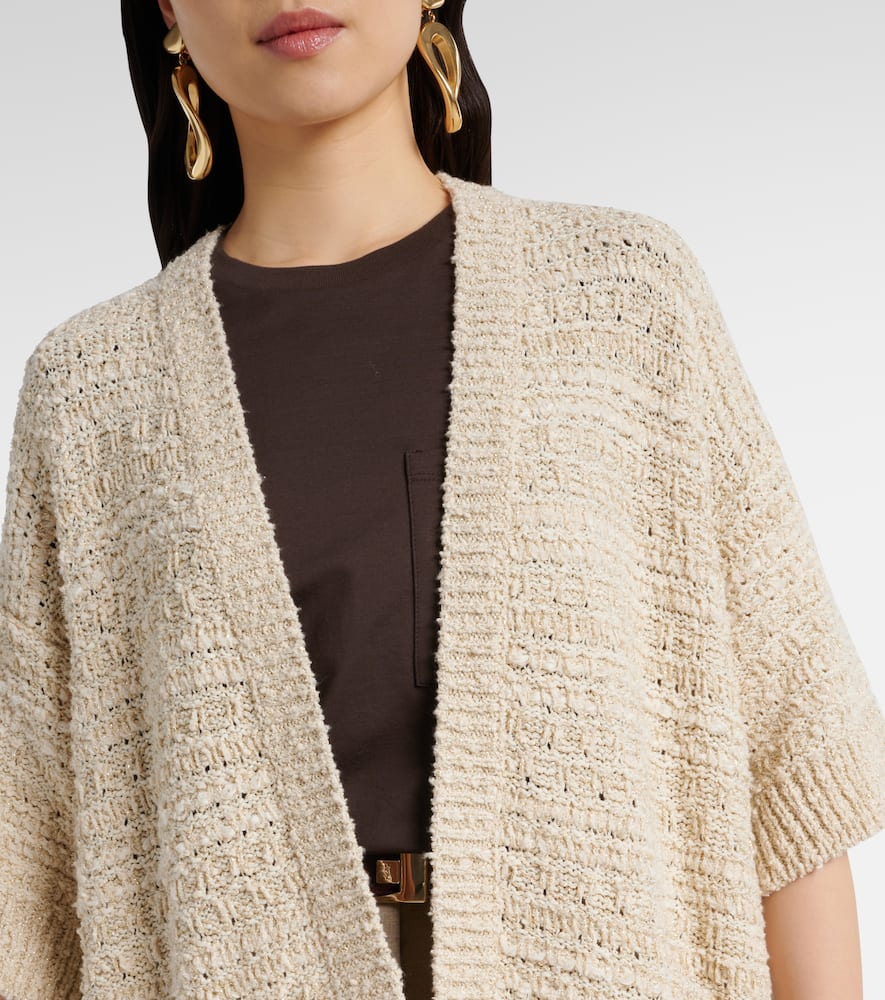 Cotton-blend cardigan