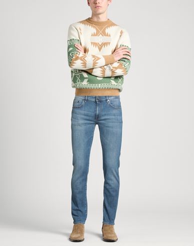 Man Jeans Blue Size 30 Cotton, Elastomultiester, Elastane