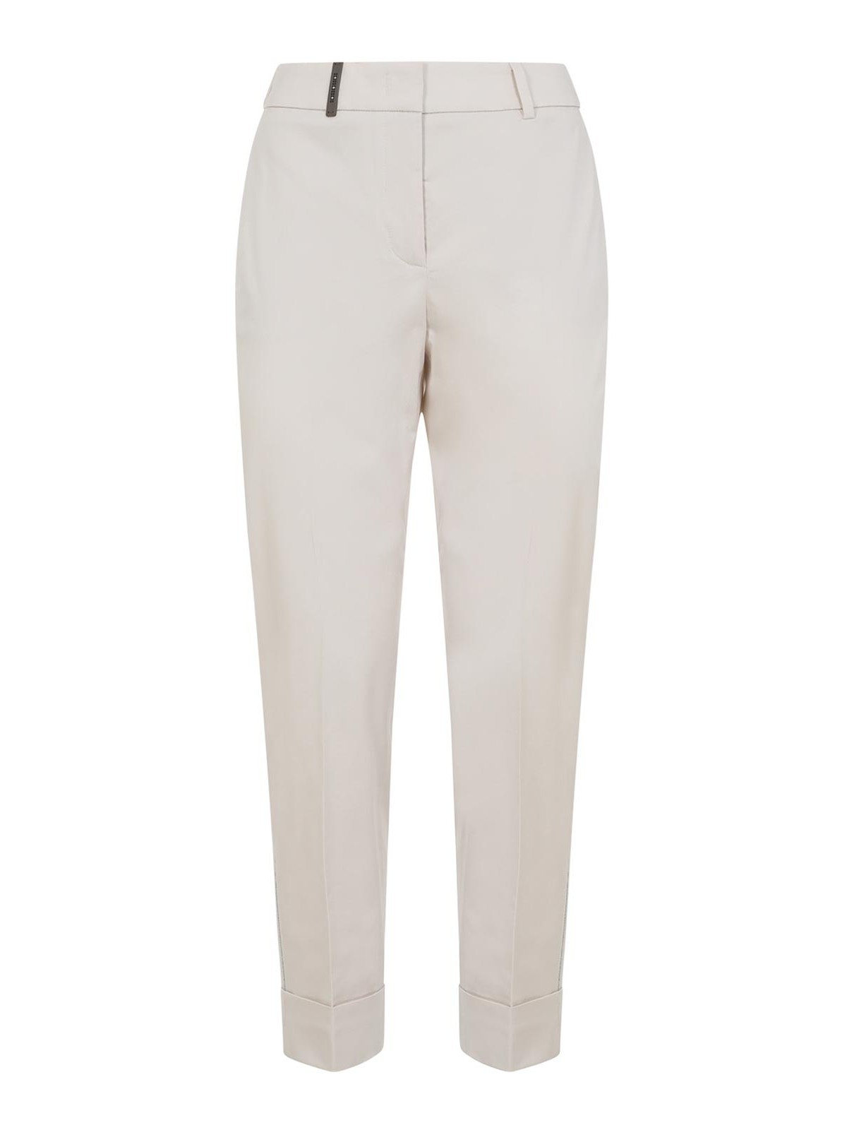 Peserico - trousers cuffed hem belt loops pocket