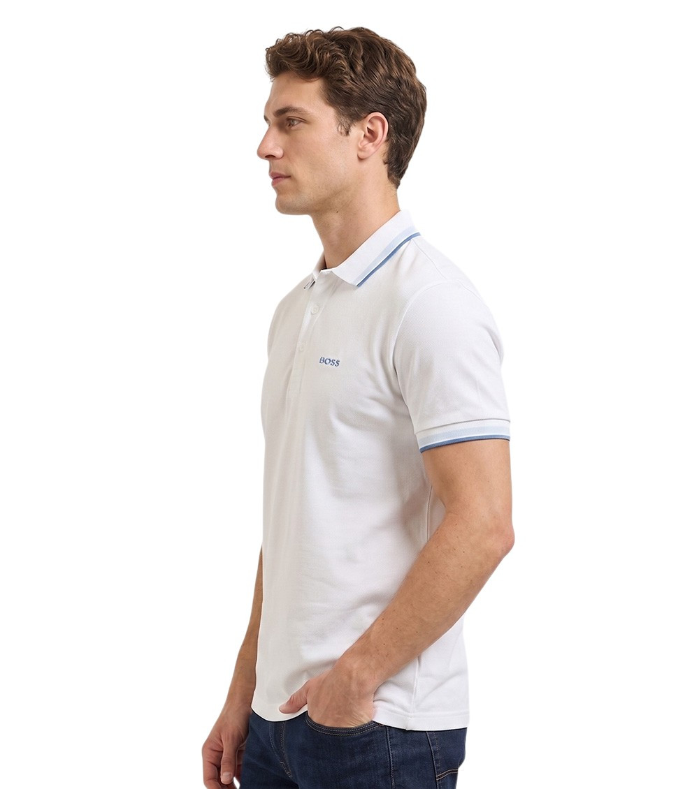 White Shirt Collar Polo