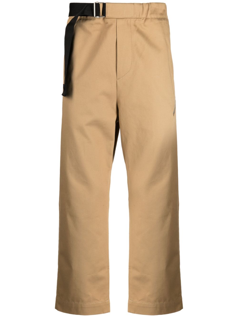 Regs tappered-leg cropped trousers - Brown
