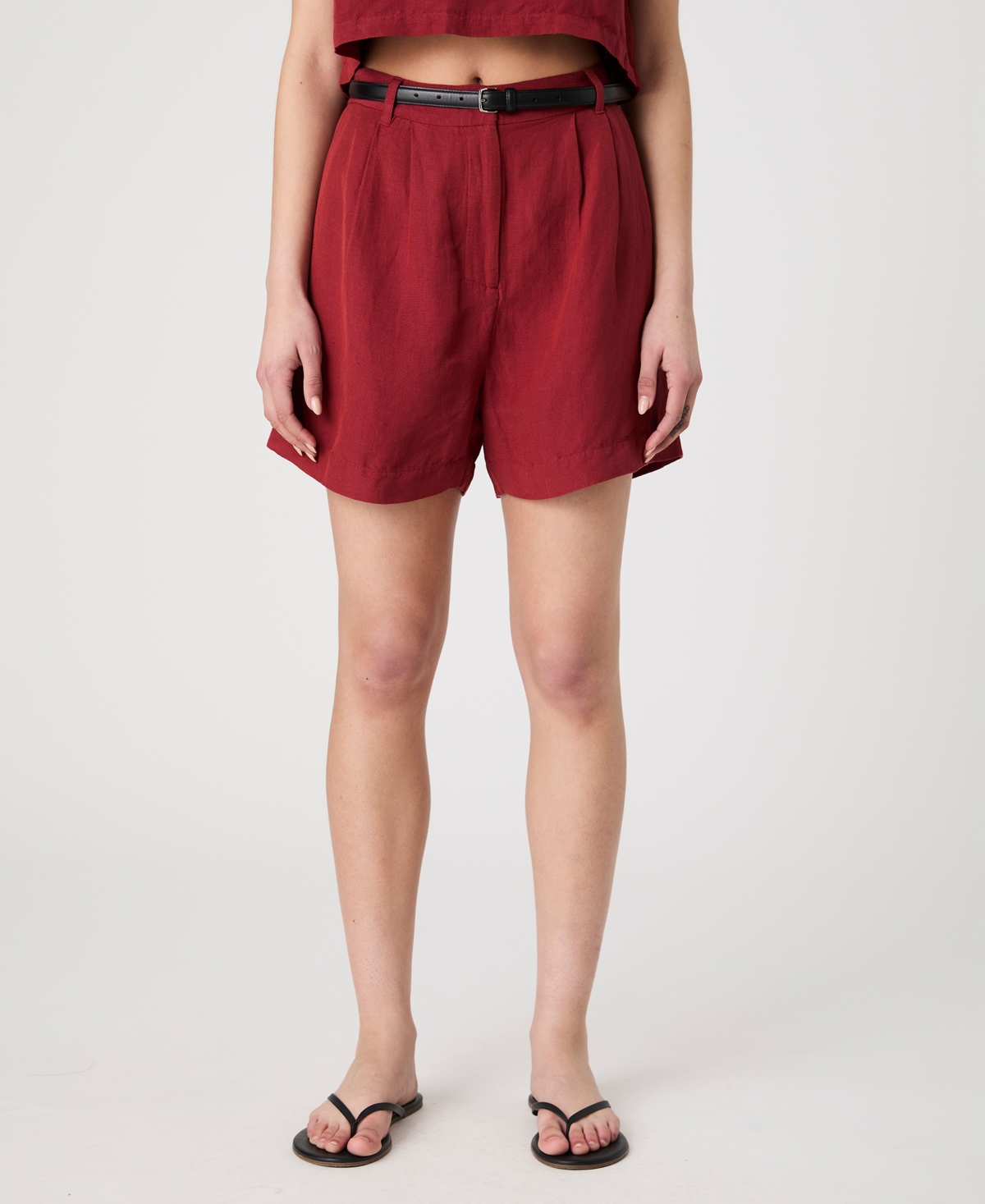 Women's Birdie High-Rise Walking Shorts - Brick Red