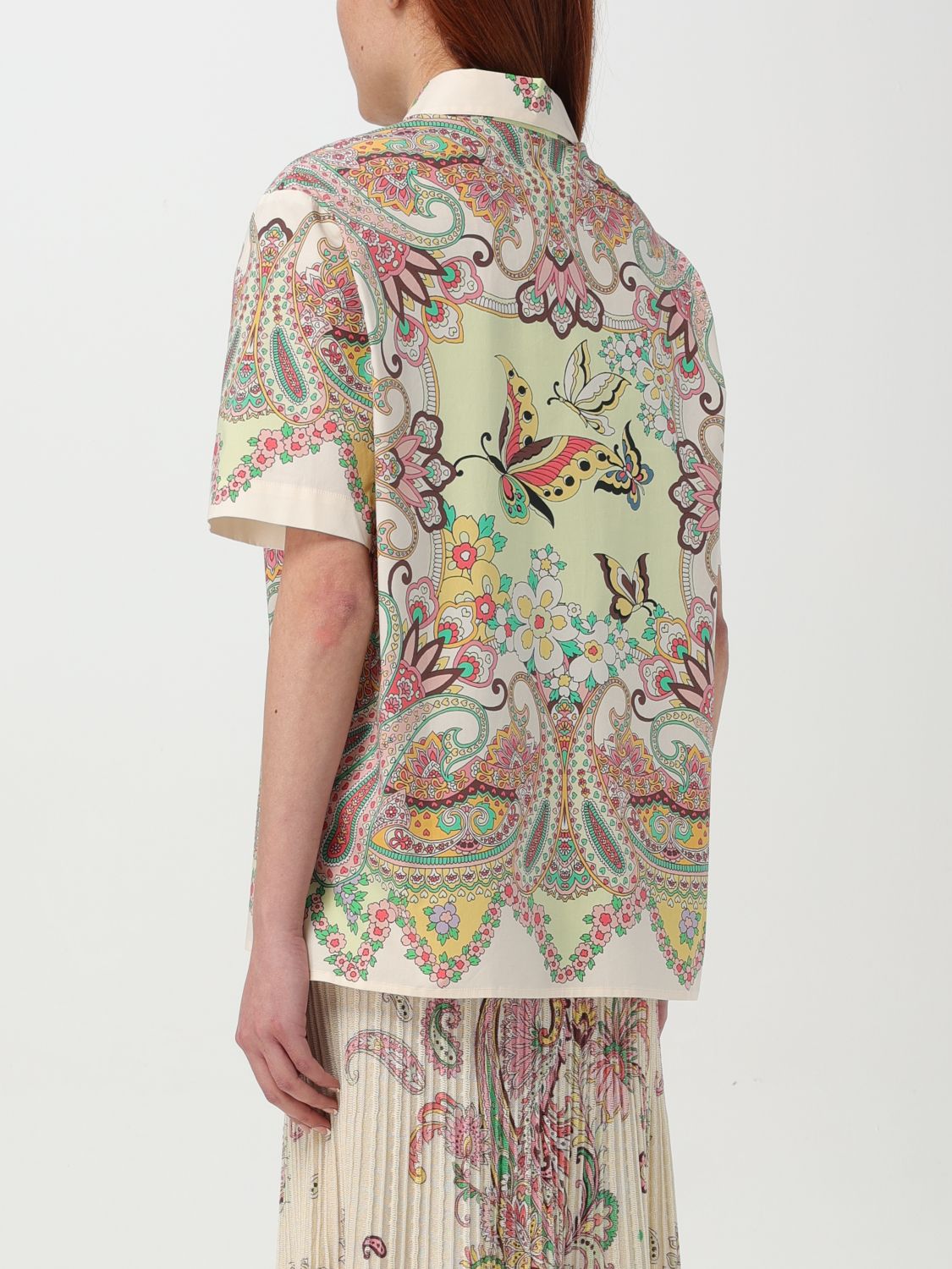 Floral-print shirt - White