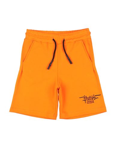 Kid Boy Shorts & Bermuda Shorts Orange Size 10 Cotton