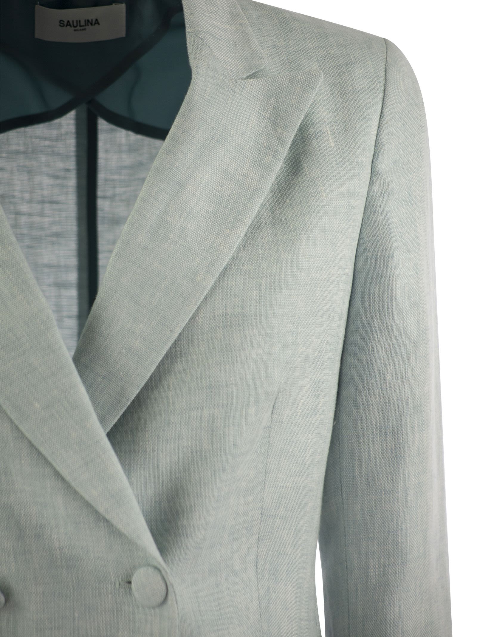 Saulina Assunta Double Breasted Linen Jacket