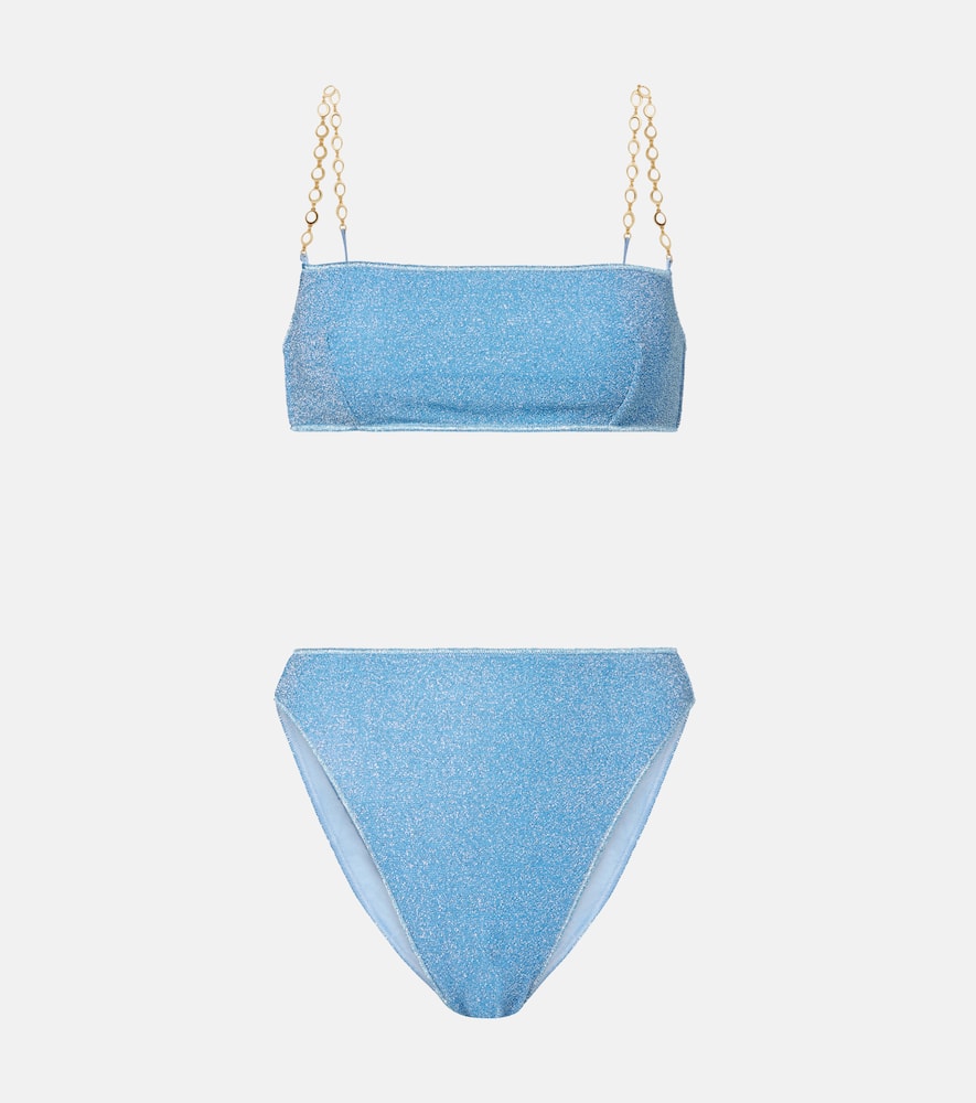 Oséree Lumière O Chain lamé bikini