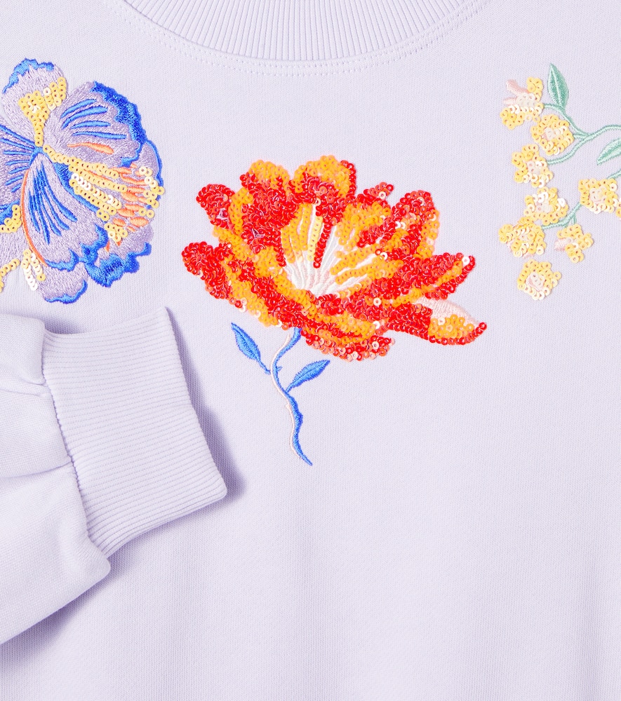 Marika floral cotton jersey sweatshirt