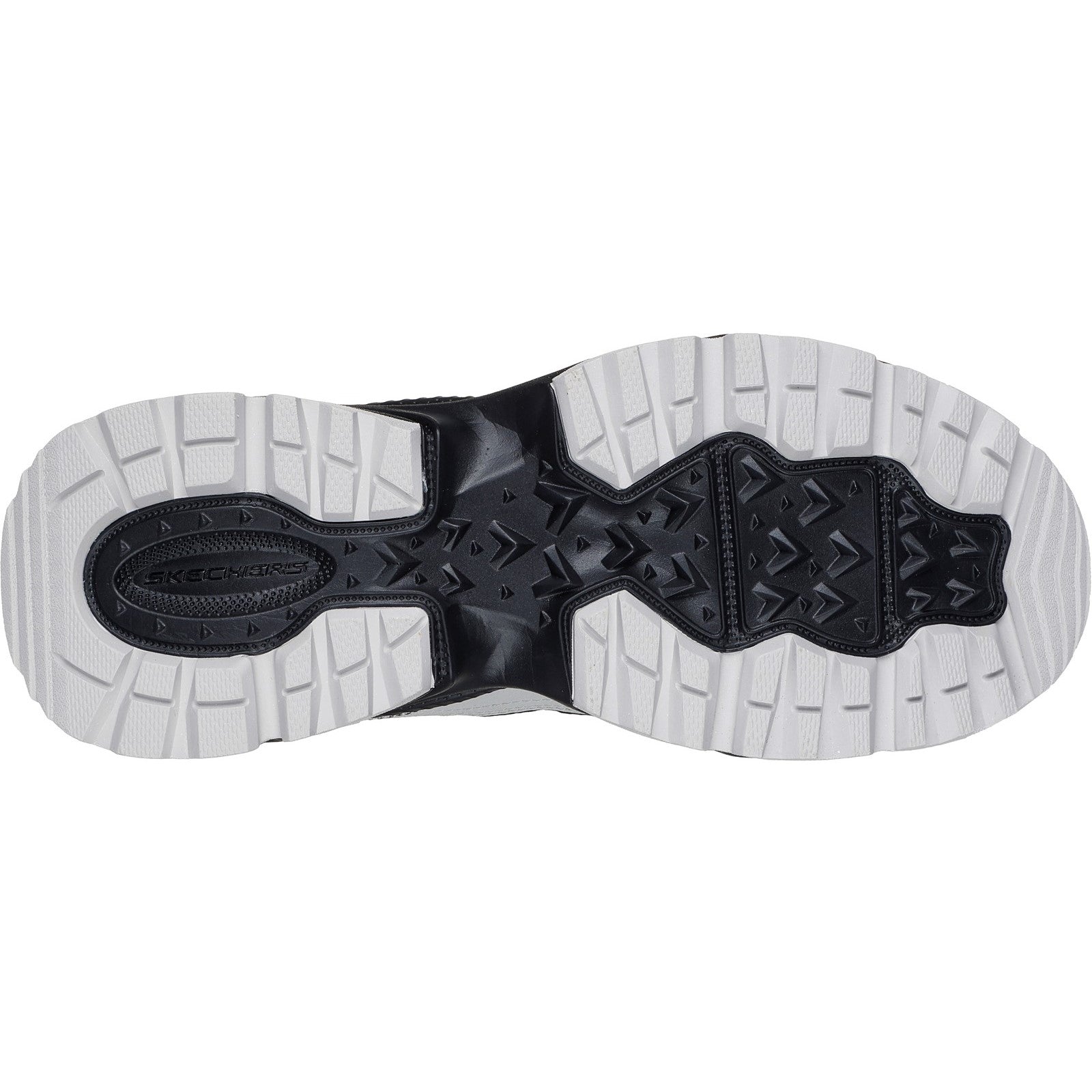 Skechers Mens Vigor at 237744-Gybk Grey/Black Slip on Shoe