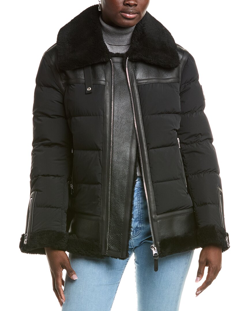 Vanna Mixed Shearling Down Jacket