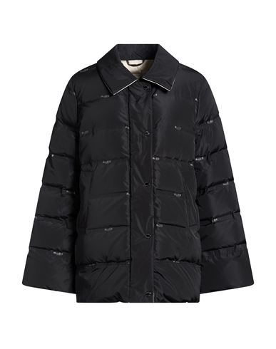 Woman Puffer Black Size 4 Polyester