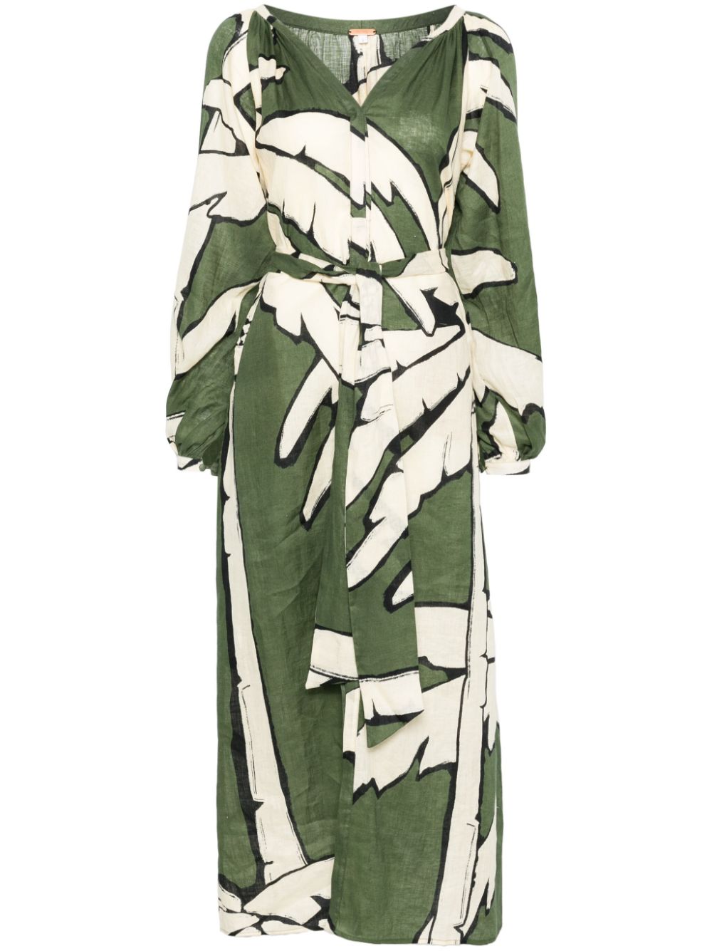 Weaving Weve dress - Green