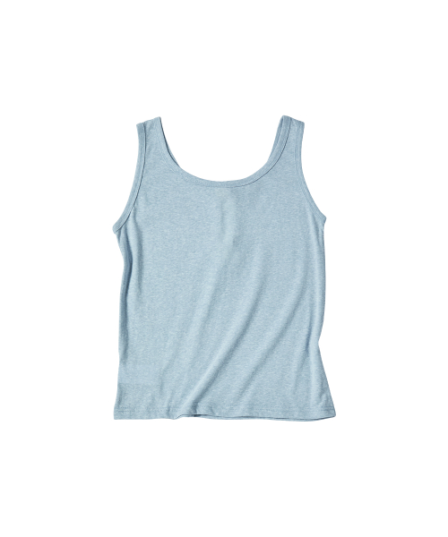 W FLOWER BUTTON SLEEVELESS