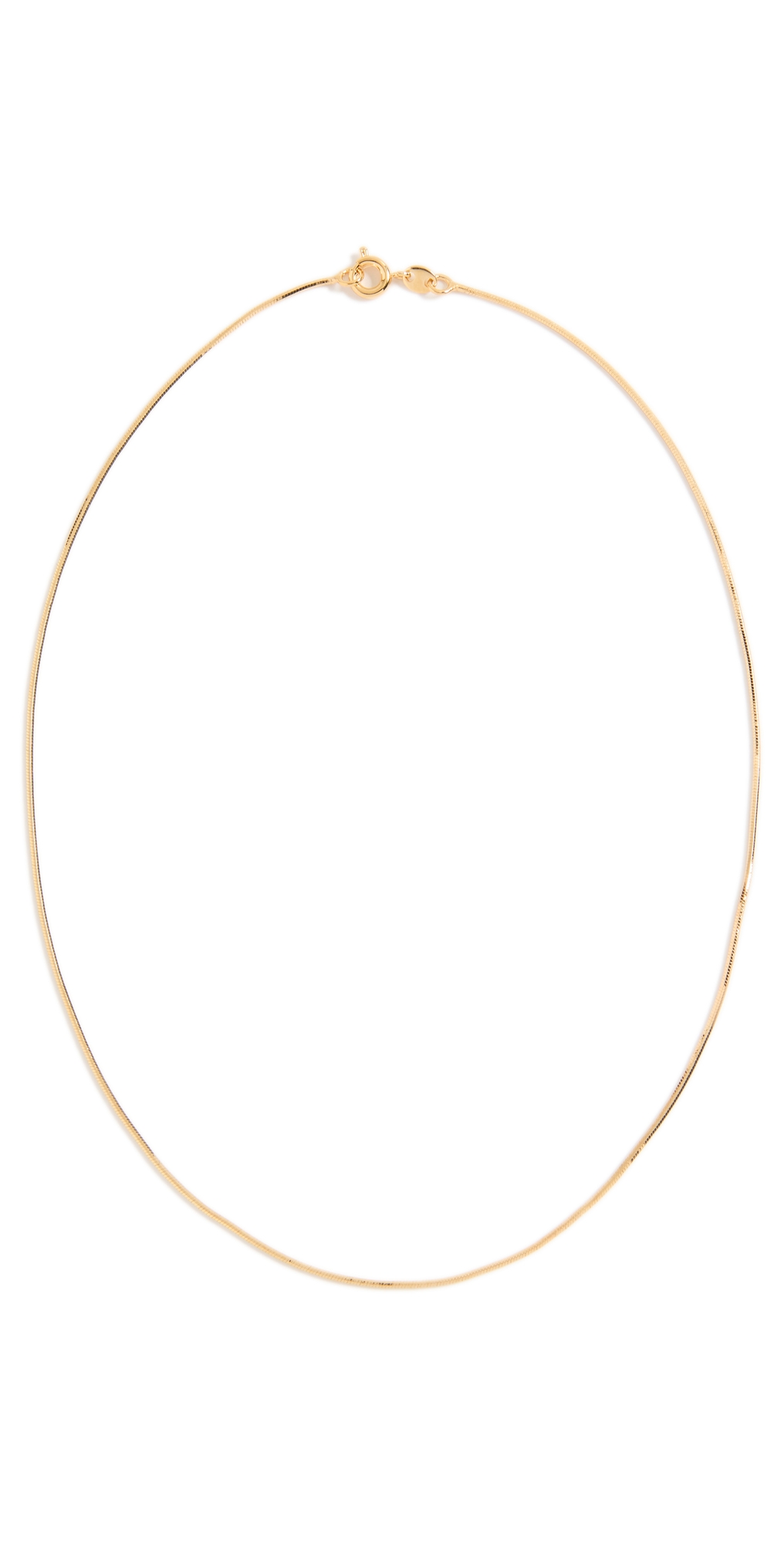 Mini Snake Necklace Gold One Size