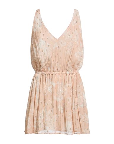 Conscious Woman Mini dress Blush Size XXS Viscose, Metallic fiber