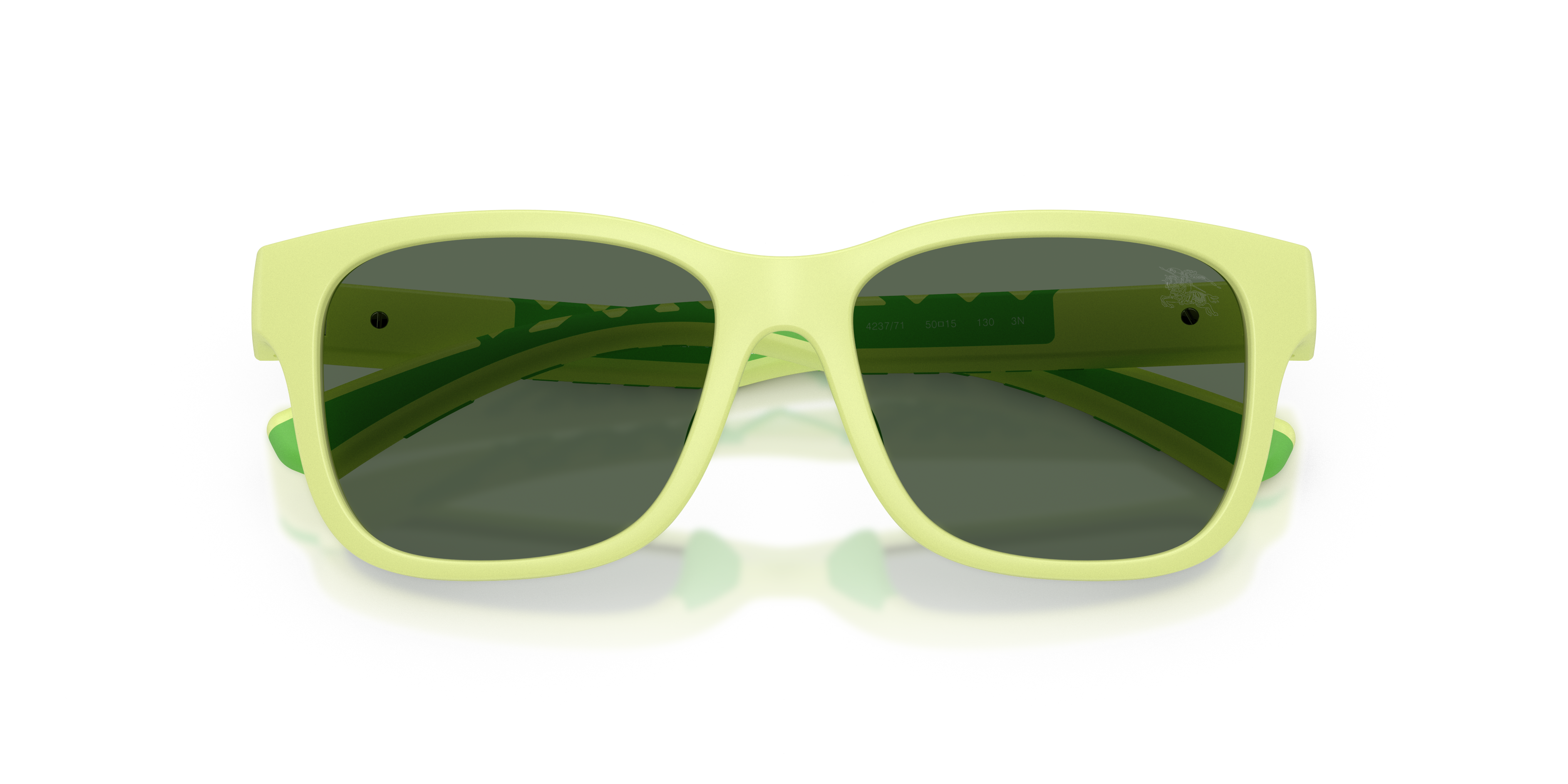 Burberry Kid Burberry JB4007U 423771 Sunglasses Injected Green Green Squared Norma