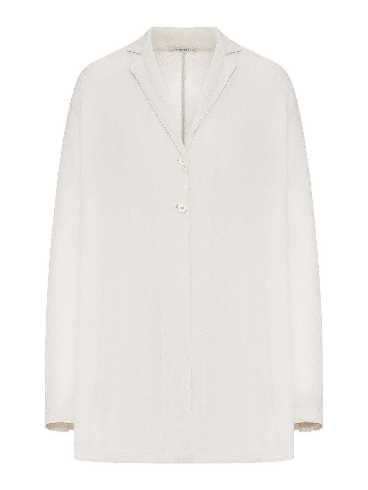 Oversized Single-Breasted Viscose Jacket
