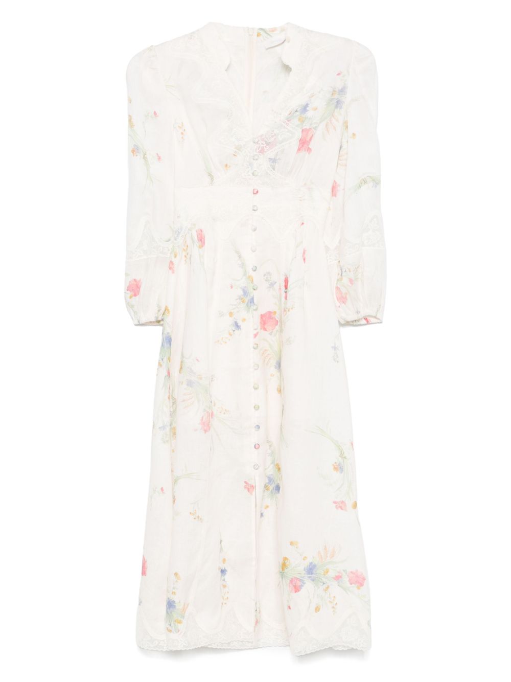 ZIMMERMANN Lucky midi dress - Neutrals