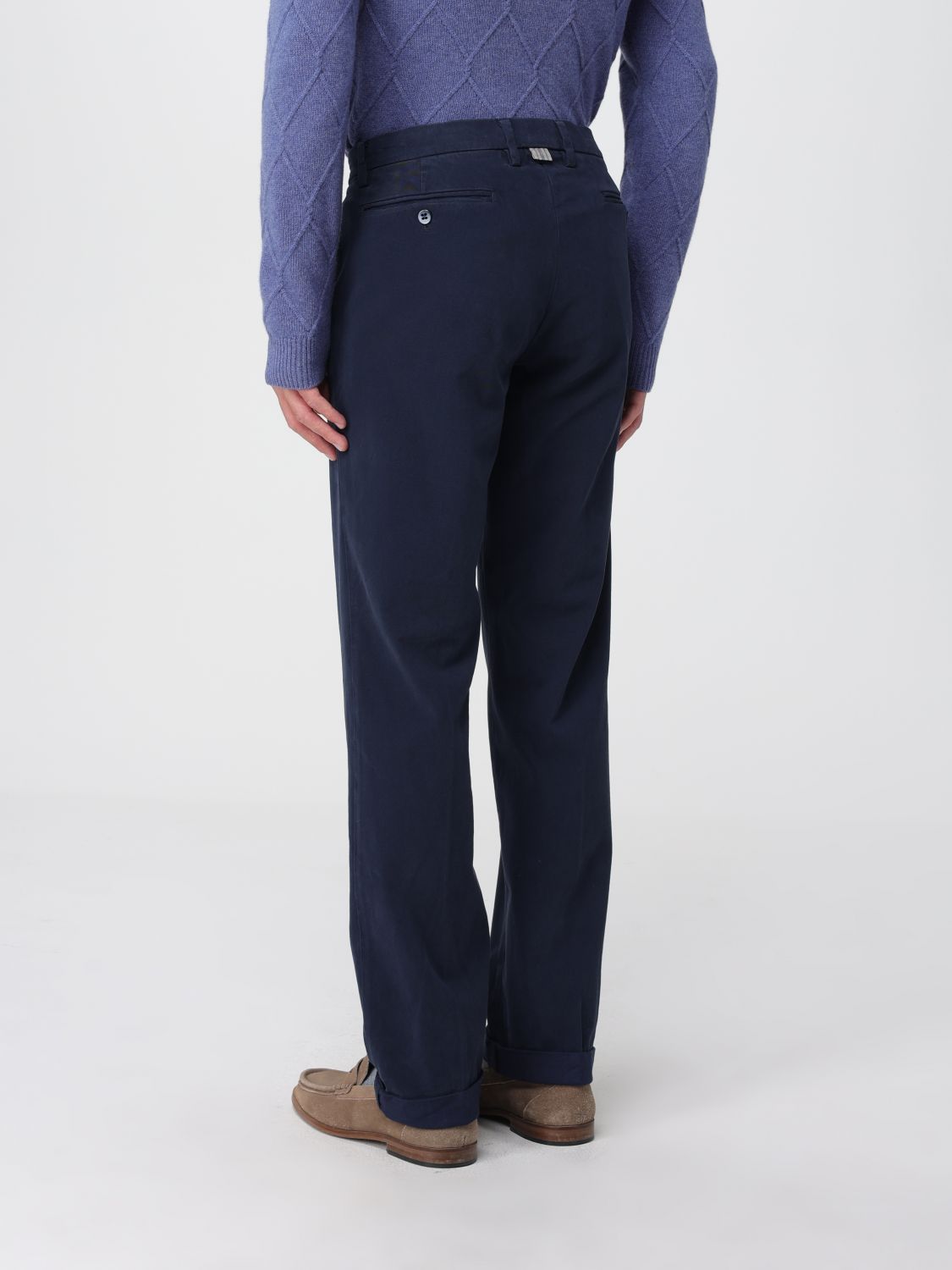 Pants Men color Blue