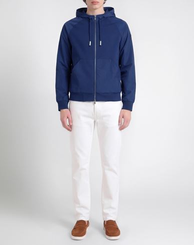 Man Sweatshirt Navy Size M Cotton, Elastane