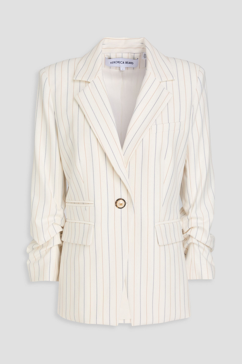 Battista Dickey pinstriped twill blazer - White - US 0