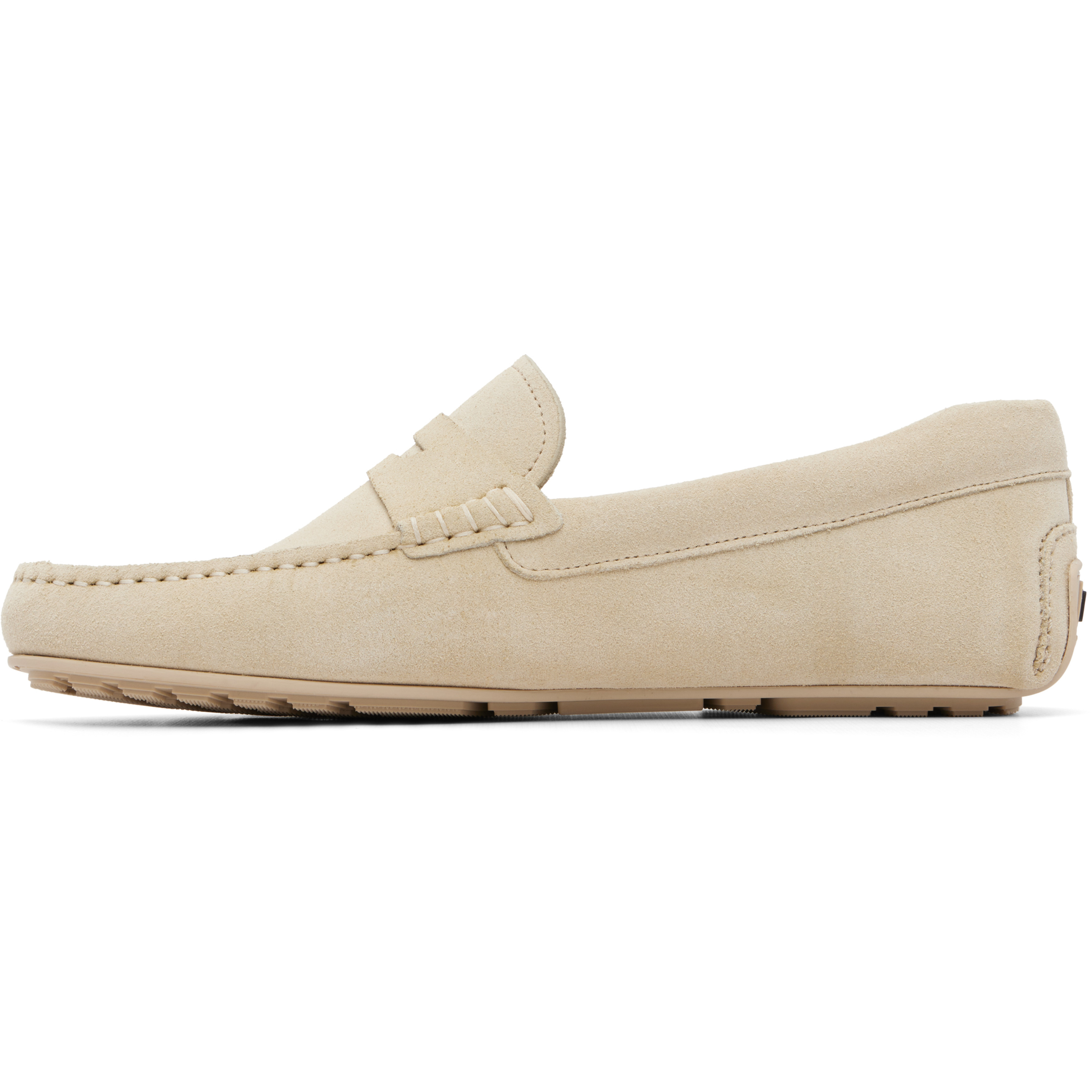 Off-White Penny-Trim Suede Loafers