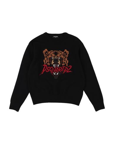 Kid Sweater Black Size 12 Wool, Cotton, Nylon