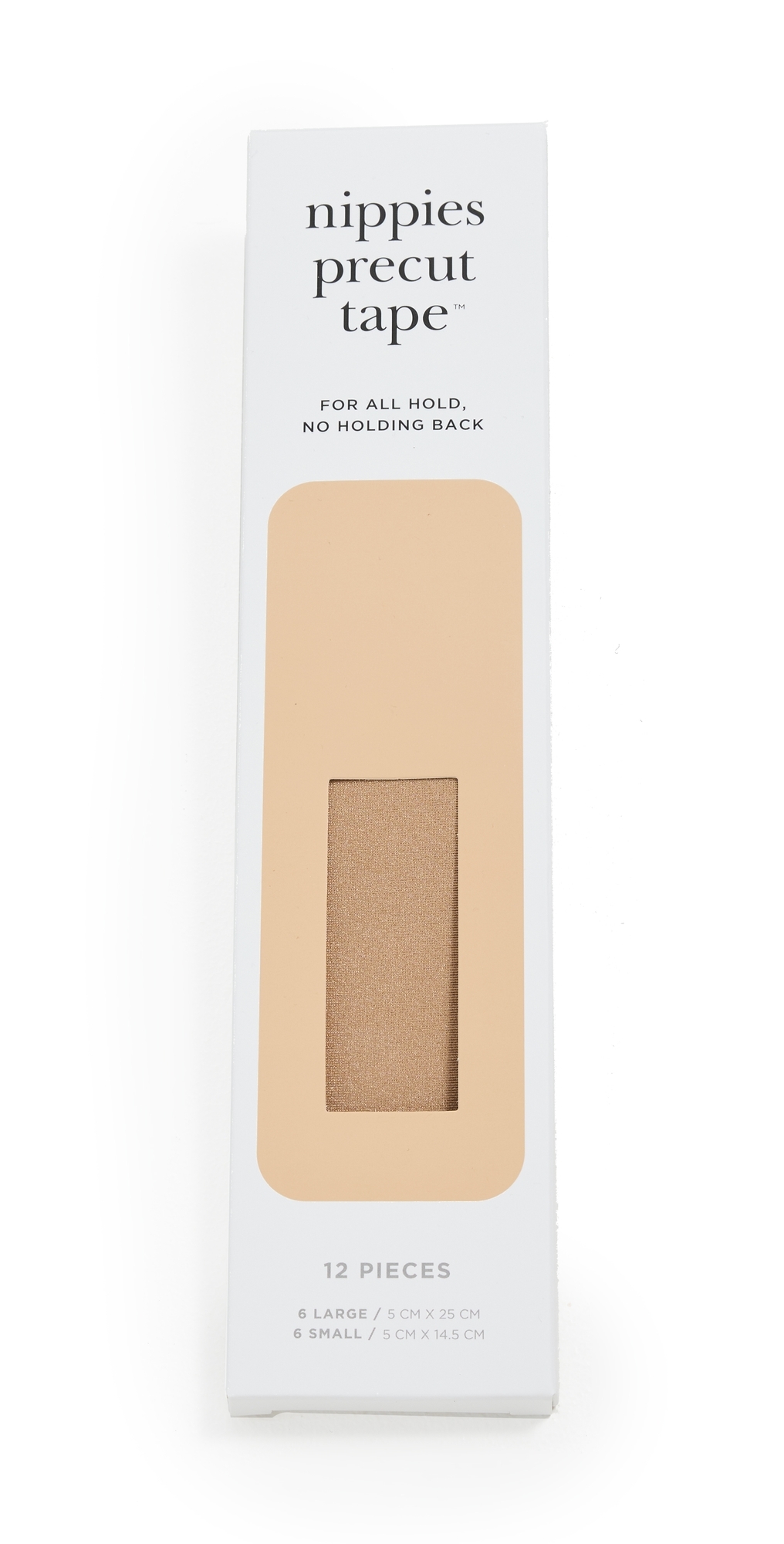 Nippies Pre-Cut Tape Creme One Size