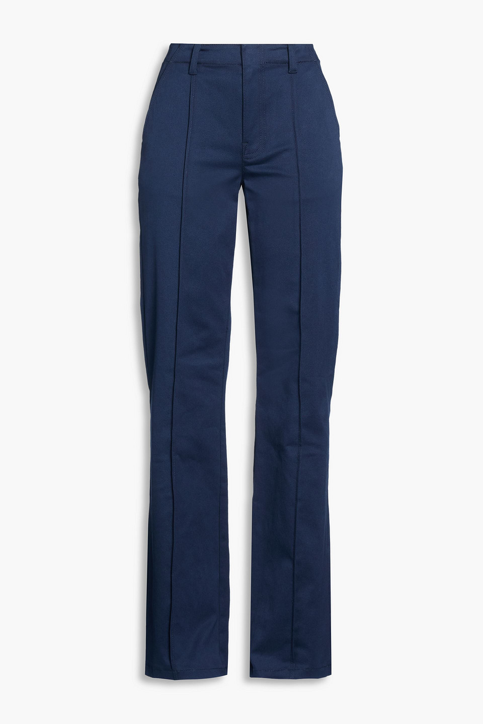 Ansel cotton-blend twill flared pants - Blue - US 4