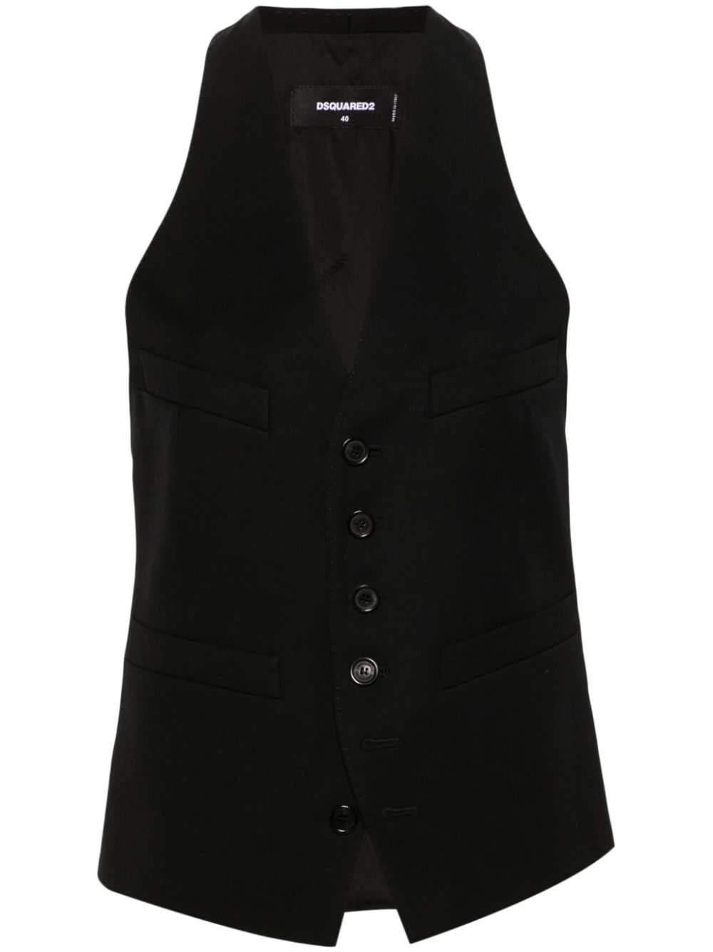 Classic Dean racerback waistcoat - Black