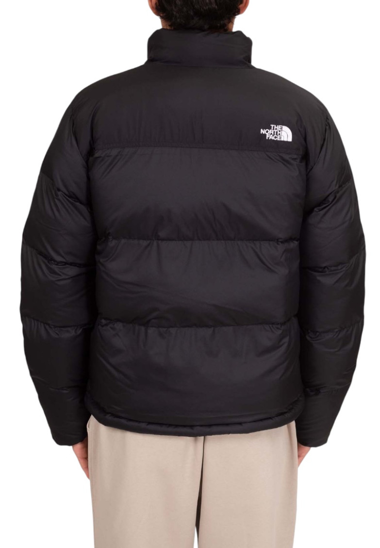 Black Quilted Mock Collar Jacket