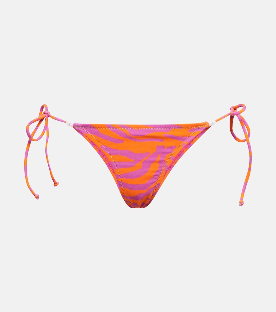 Miami zebra-print bikini bottoms