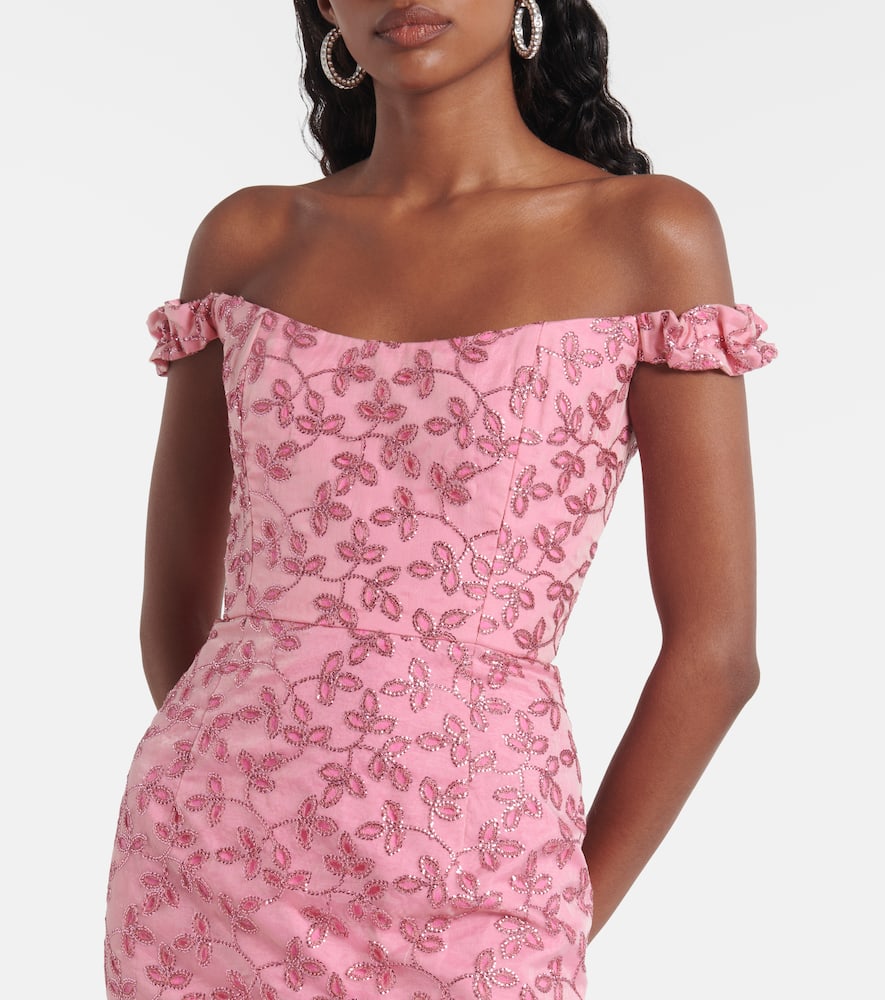 Amina sequined midi dress
