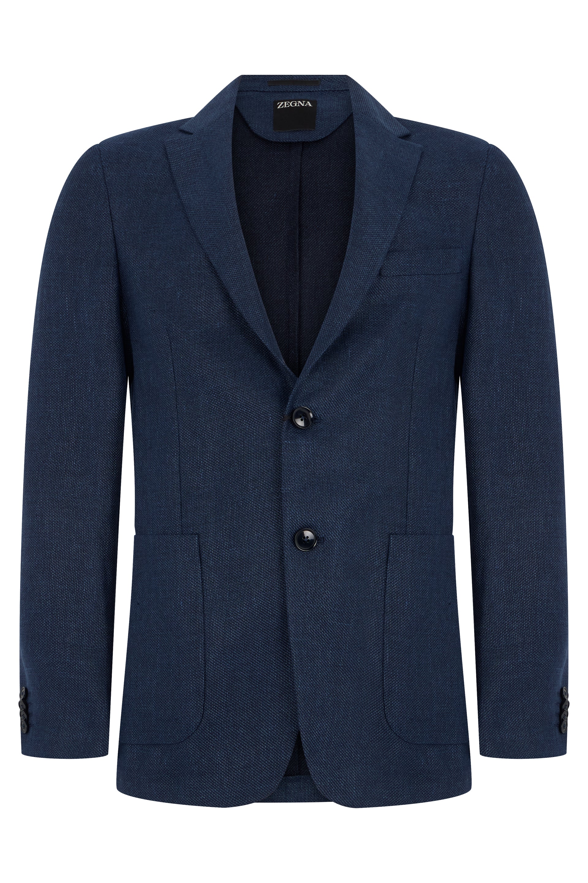 Cotton T-Shirt Blazer with Notched Collar