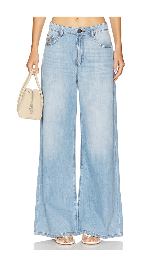 One Teaspoon Love Machines High Waist Super Wide Leg in Blue. -  34 also in 23, 24, 25, 26, 27, 28, 29, 30, 31