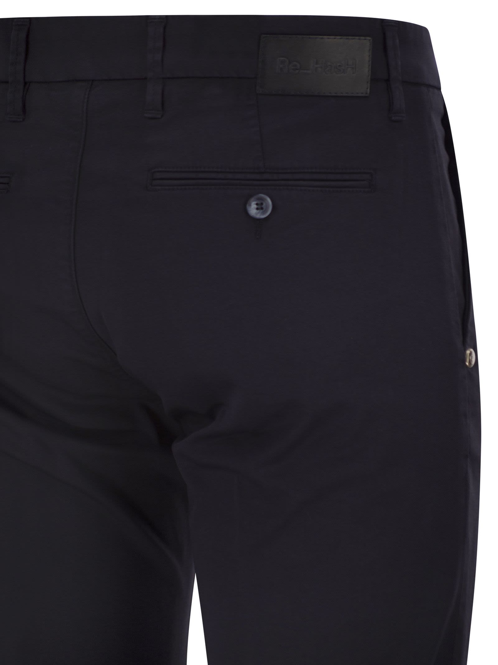 Re Hash - Pantalon chino coupe fuselée en coton stretch et lyoce