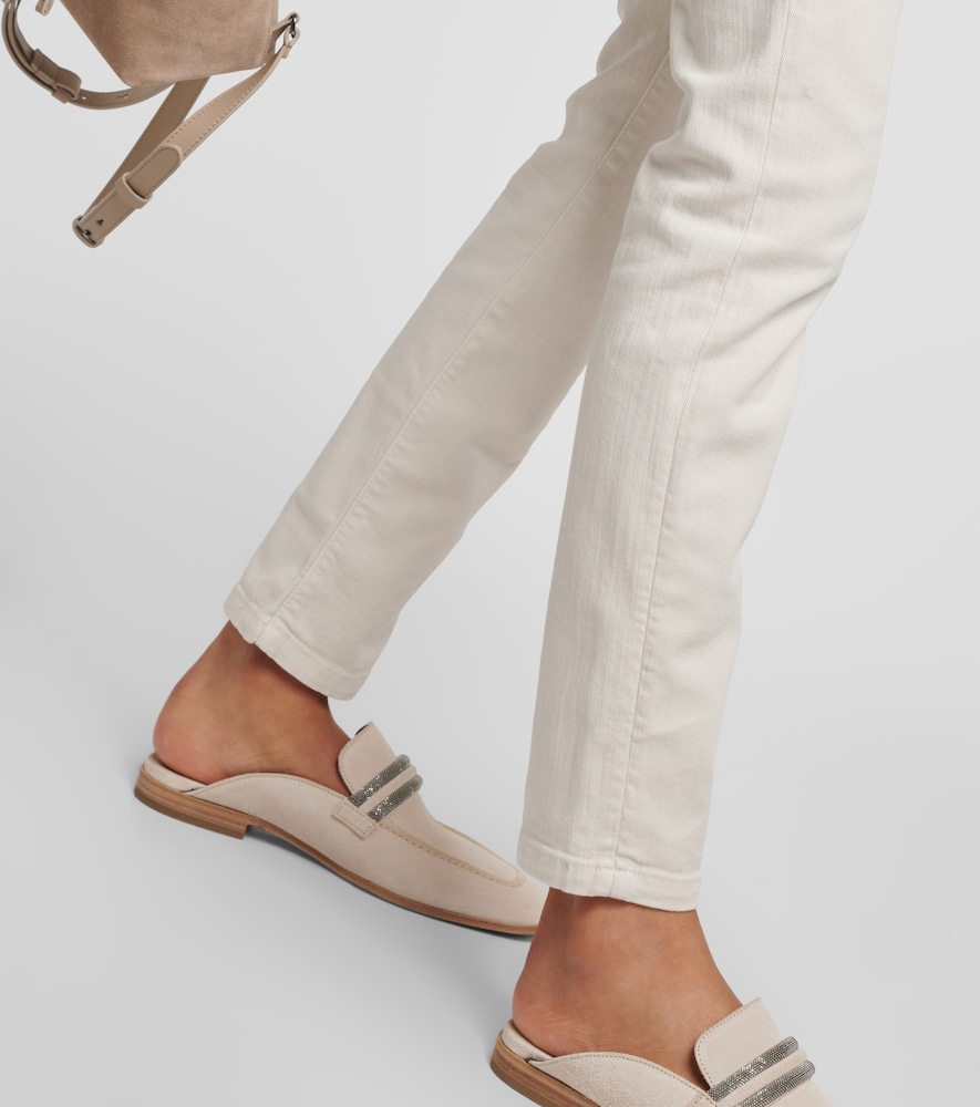 Mid-rise slim jeans