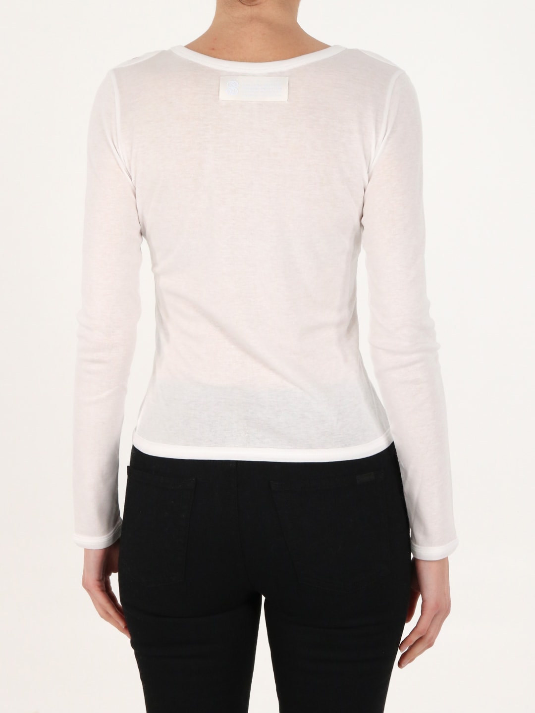 Cut-out long-sleeve top
