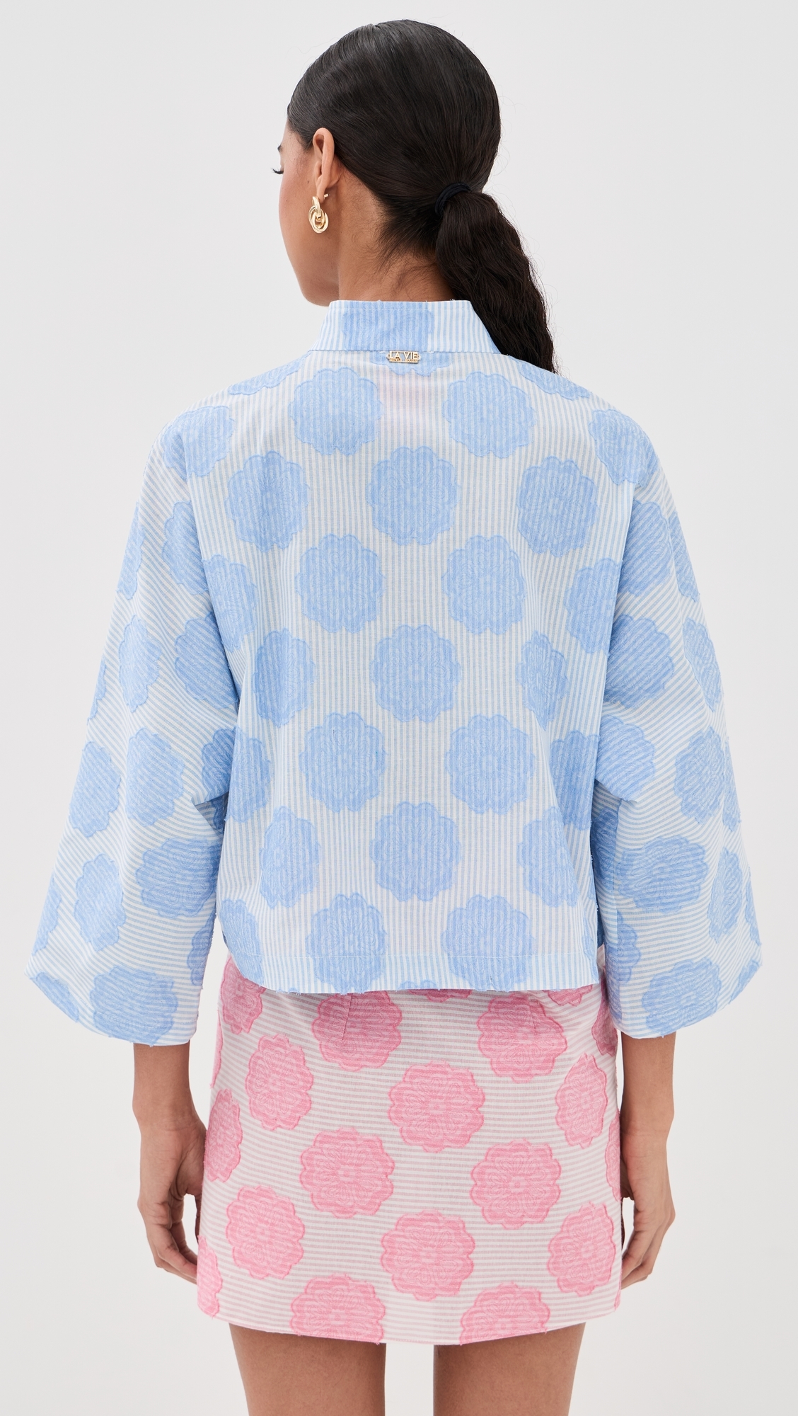 Mod Flower Blue Everyday Shirt Blue One Size