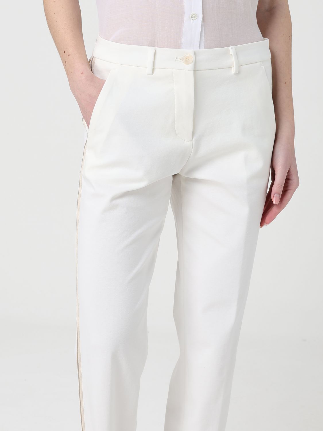 Pants Woman color White
