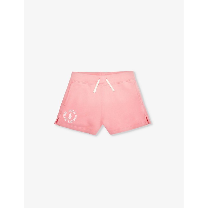 Girls Pink Kids Girls' Logo-print Cotton-jersey Shorts L