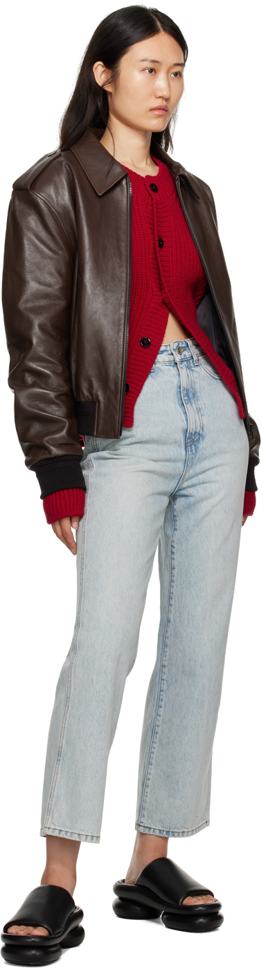 Red Chunky Cardigan