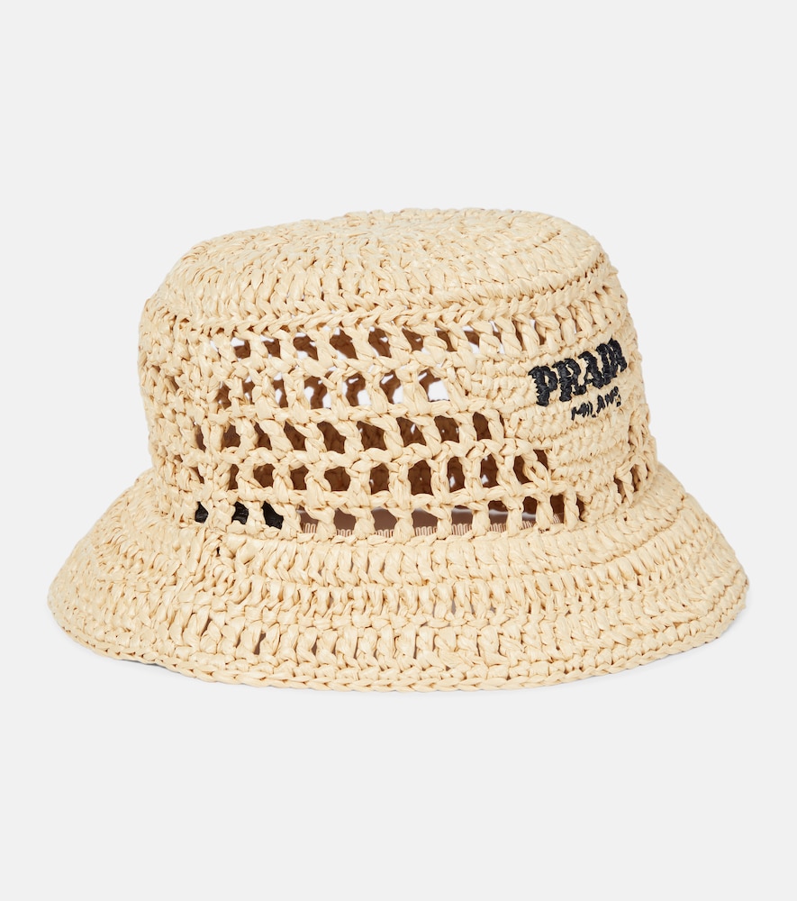 Raffia bucket hat