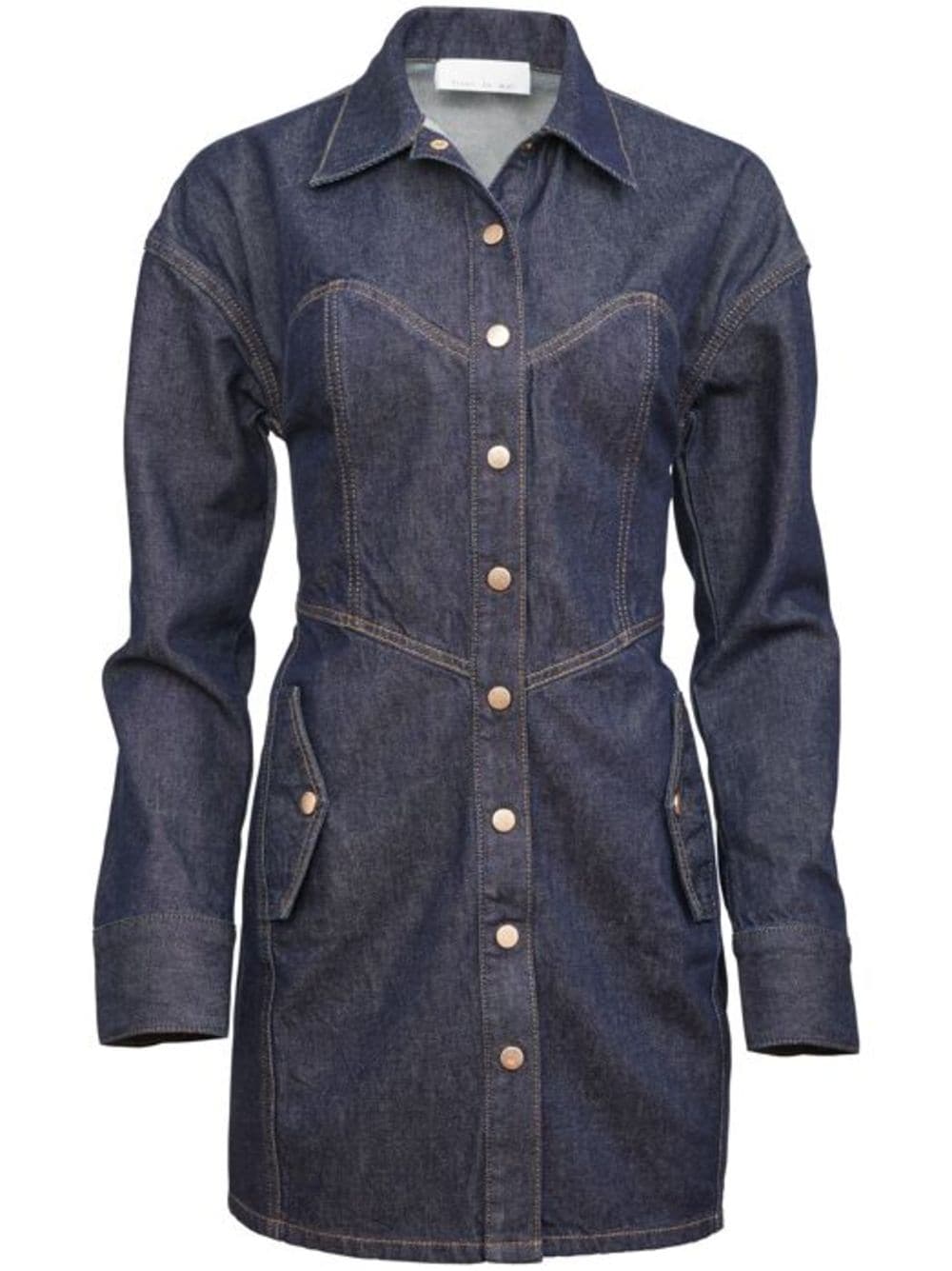 Denim shirt dress - Blue