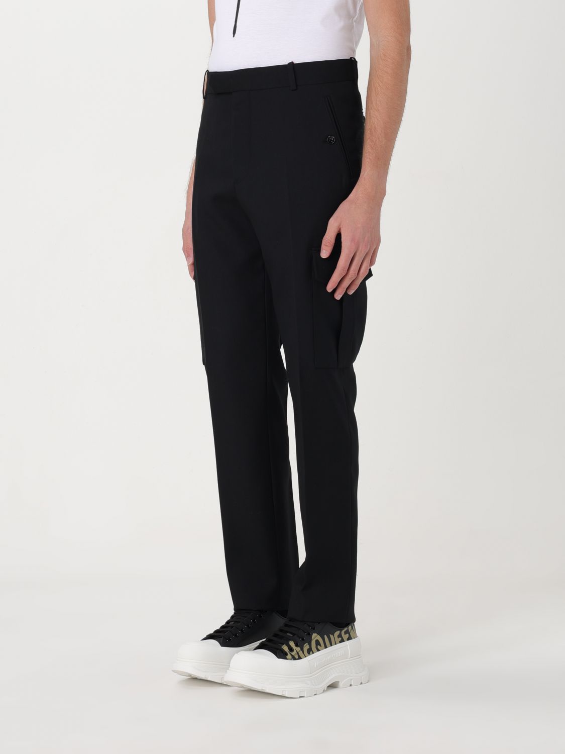 Pants Men color Black