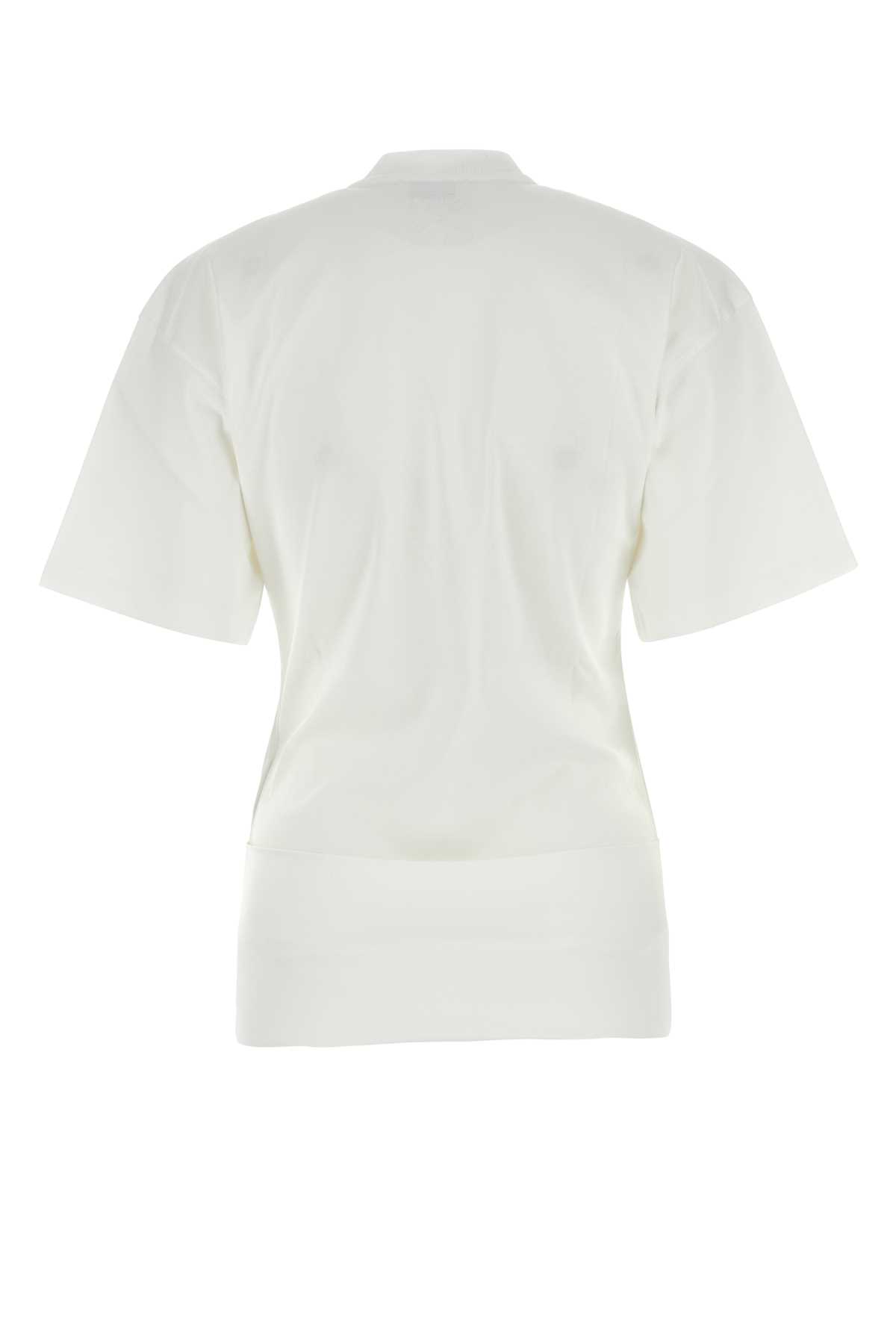 Arrows-motif twisted cotton shirt
