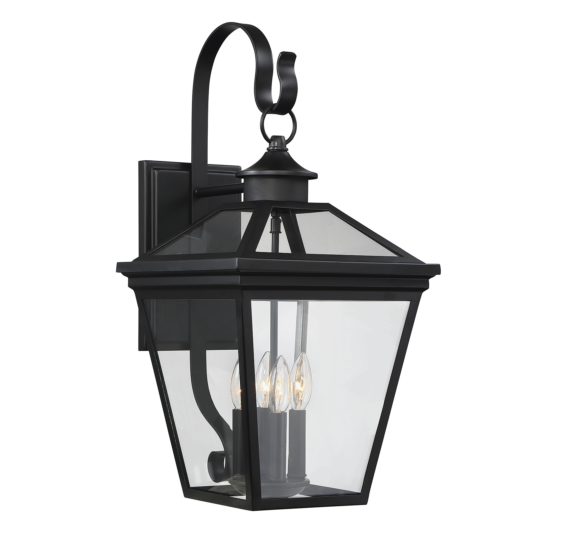 Savoy House Ellijay Steel Outdoor Wall Lantern in Black - 5-142-BK